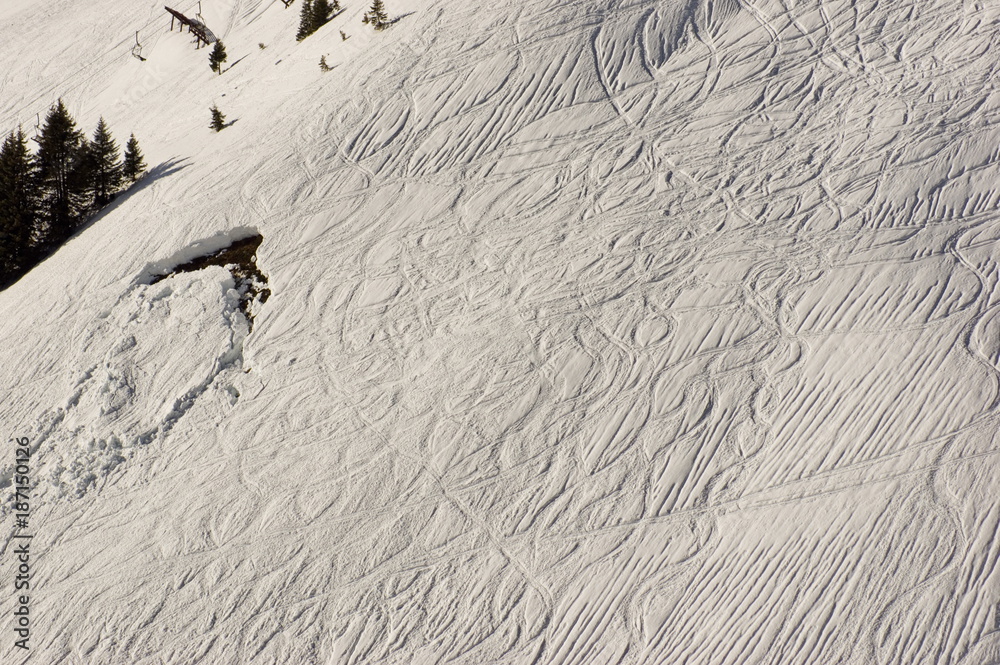 Fotografie Extrem - Ski Alpin Freeride Piste