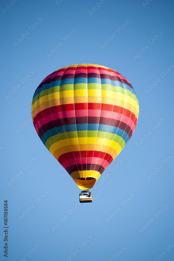 Fototapeta premium A hot air balloon in flight