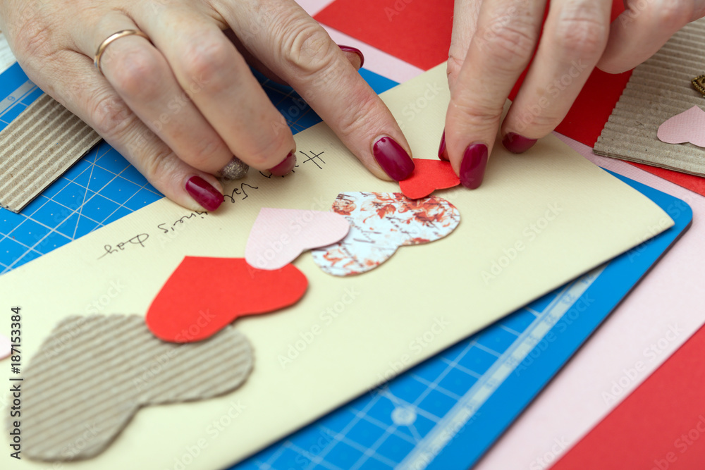 Obraz premium scrapbook valentine's day