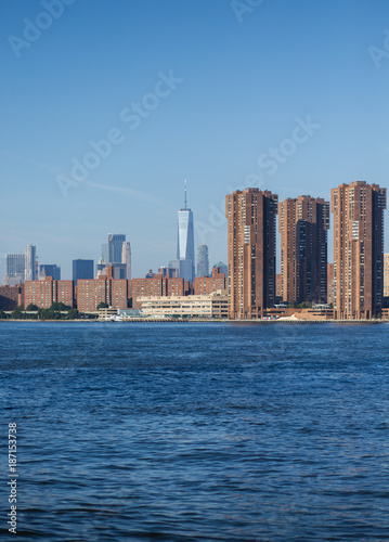 View of New York City skyline from Brooklyn 