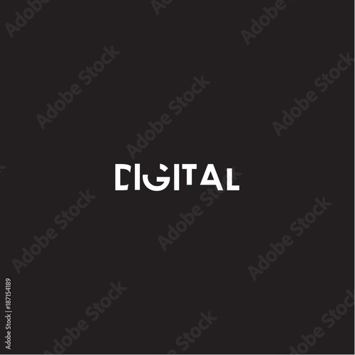 digital logo design vector template