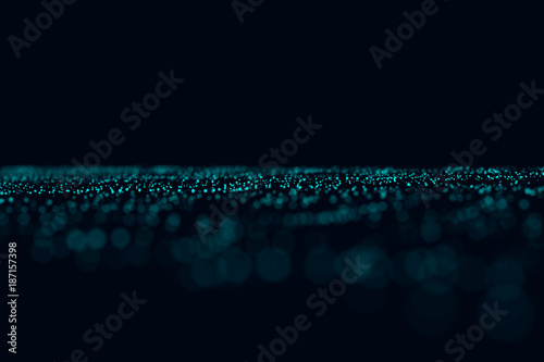 Fractal particle horizon background