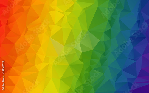 Light Orange polygonal illustration, which consist of triangles. Geometric background in Origami style with gradient. Triangular design for your business