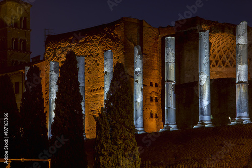 Beautiful Rome at christmas time photo