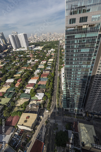 Looking down at Makati city photo