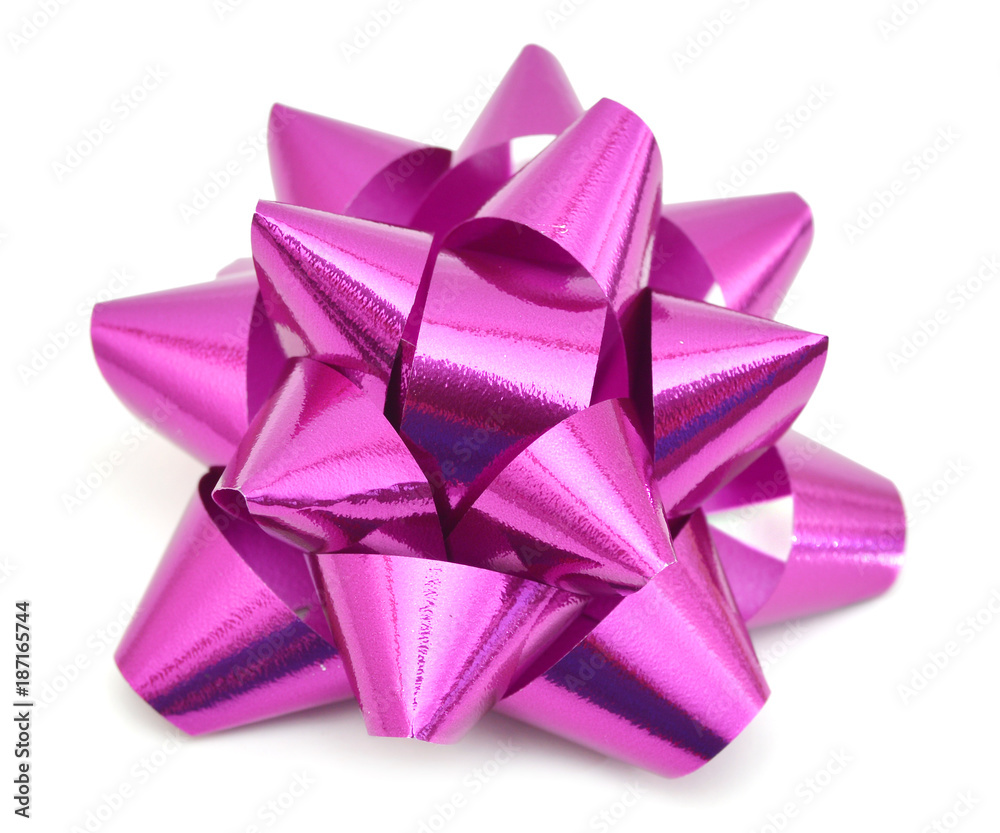 pink bow isolated on white background pink bow isolated on white background
