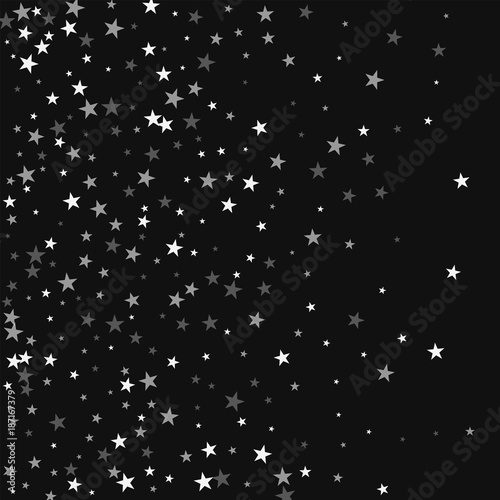 Random falling stars. Left gradient with random falling stars on black background. Neat Vector illustration. © Begin Again
