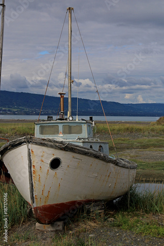 Boat Graveyard in Homer, Alaska