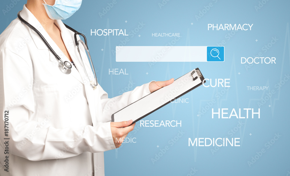 Female doctor with notepad
