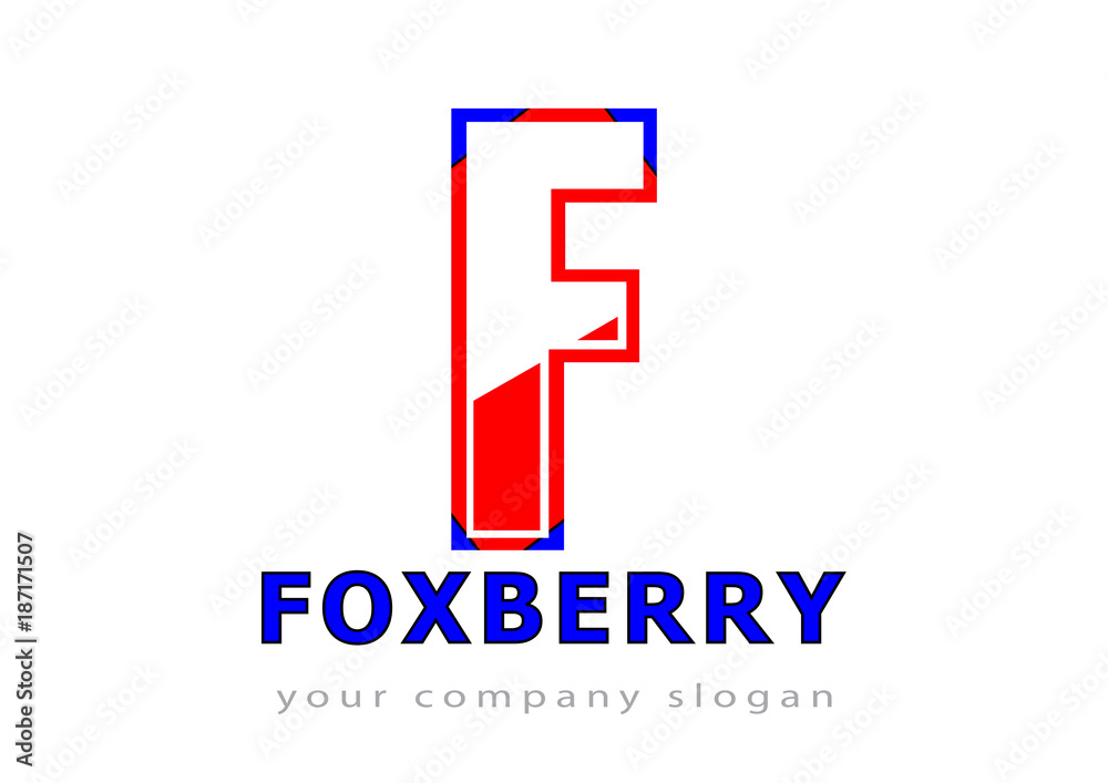 Fototapeta premium letter F logo Template for your company