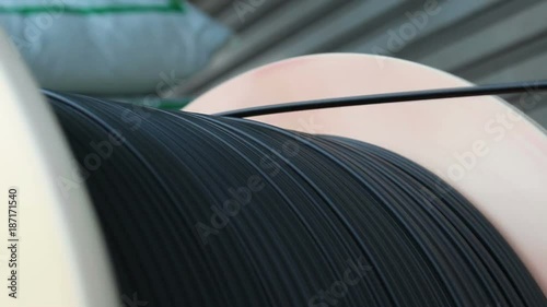 rolling cable wire fiber optic