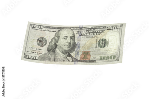 dollar isolated on white