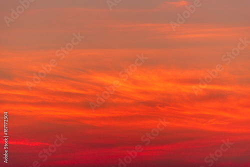 Dramatic sunset and Sunrise sky. © NAVAPON