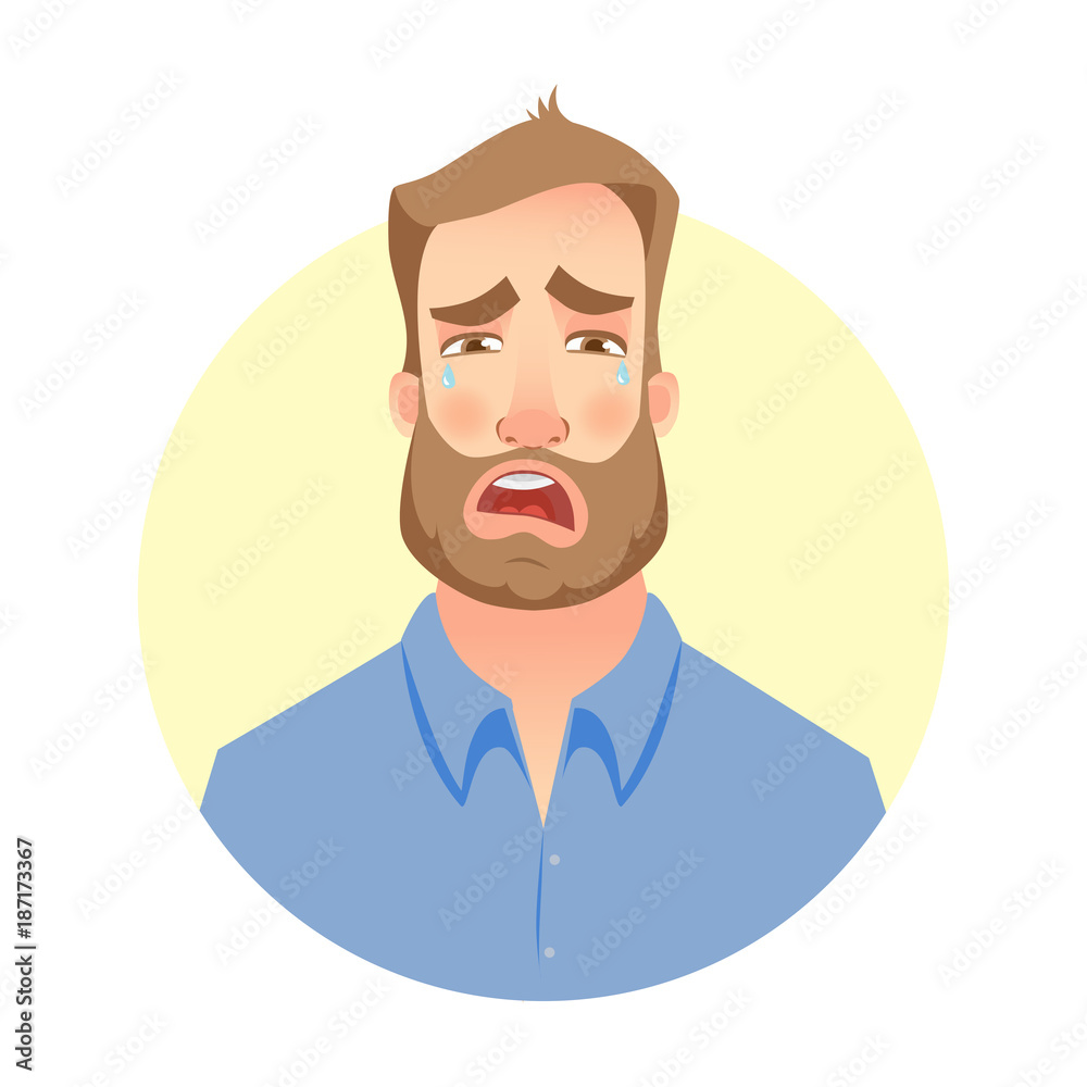 Face of man with beard Face of man with beard
