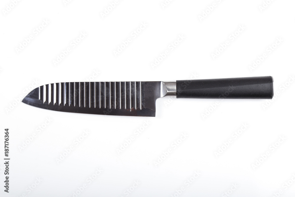 Kitchen knife, cook, chef isolated white background. Kitchen knife, cook, chef isolated white background.