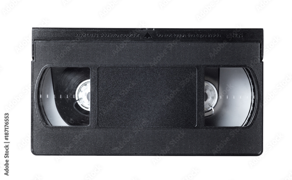 Image of video tape isolated on white background.