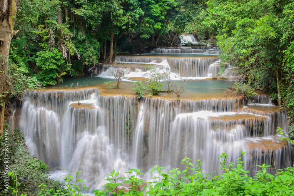 Waterfall Huai Mae Khamin Kanchanaburi Thailand Travel Waterfall Huai Mae Khamin Kanchanaburi Thailand Travel