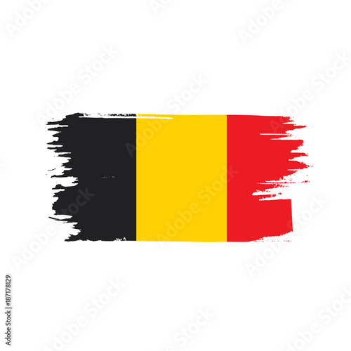 Flag of Belgium  Vector illustration