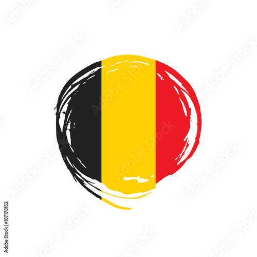 Flag of Belgium  Vector illustration