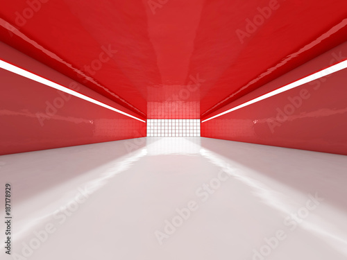 Abstract modern architecture background, empty open space interi