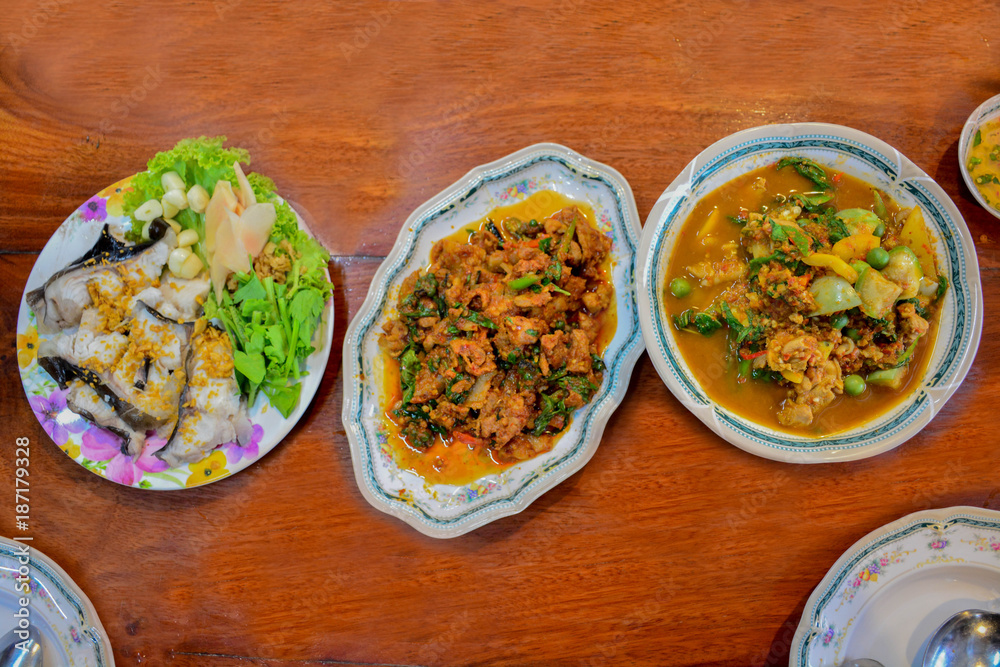 Thai food Cooked to order service restaurant Thai food Cooked to order service restaurant