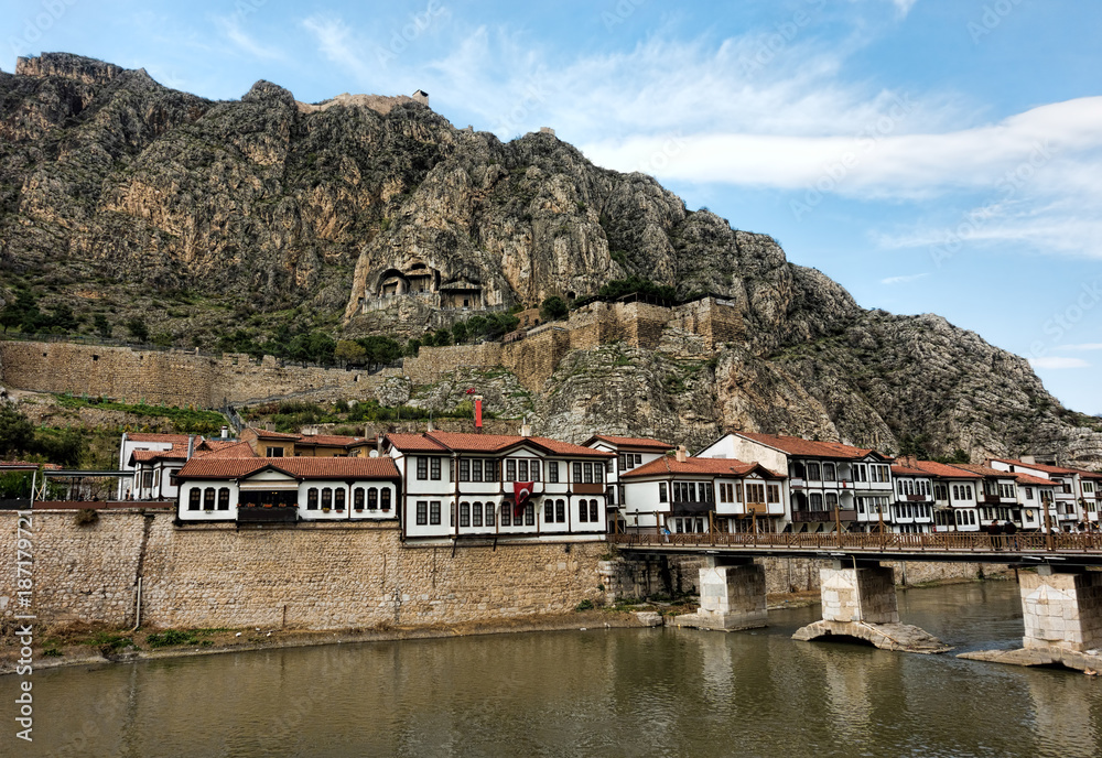 Tombs of the kings of Pontus located in Amasya Northern Turkey