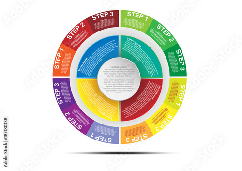 Concept and idea business infographic template background. Vector EPS10