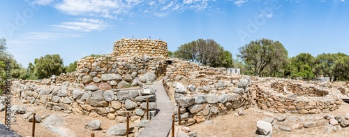 Photography Panoramic view of Nuraghe la Prisgiona archeological site, Sardinia, Italy