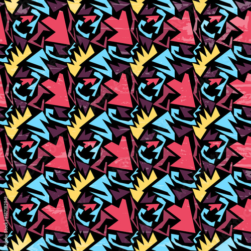 beautiful abstract geometric seamless pattern