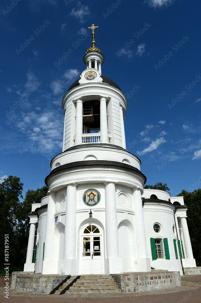 Fototapeta premium Temple Of Vlakhernskaya Icon Of Mother Of God. Kuzminki.