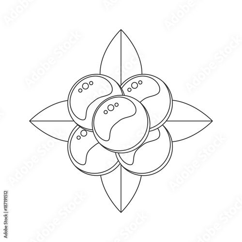 Coloring book for children. vector illustration, stone bramble,