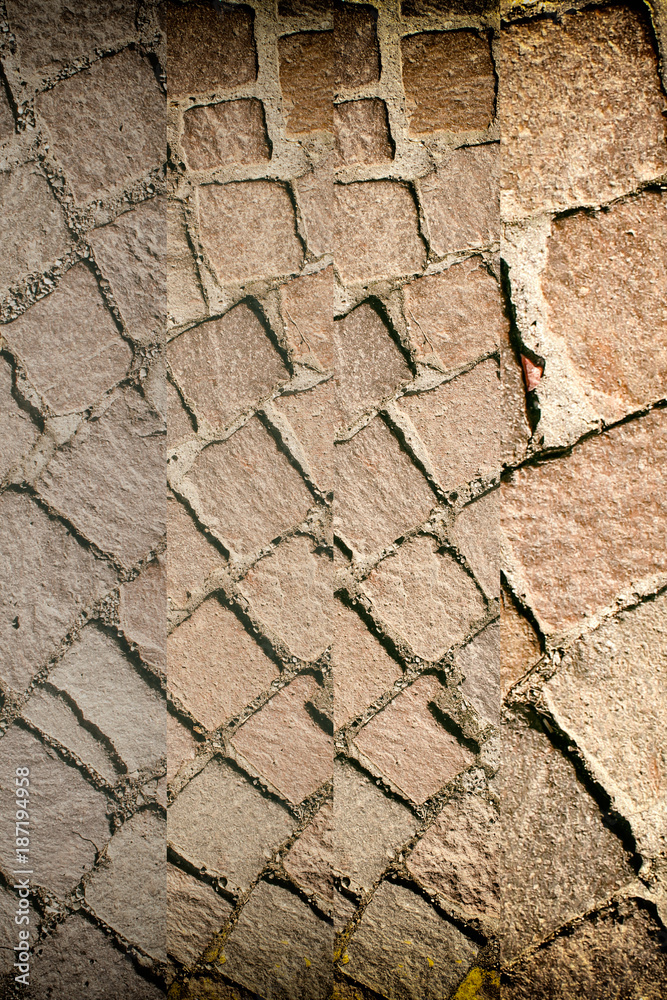 Fototapeta premium Street pavement background, rock texture