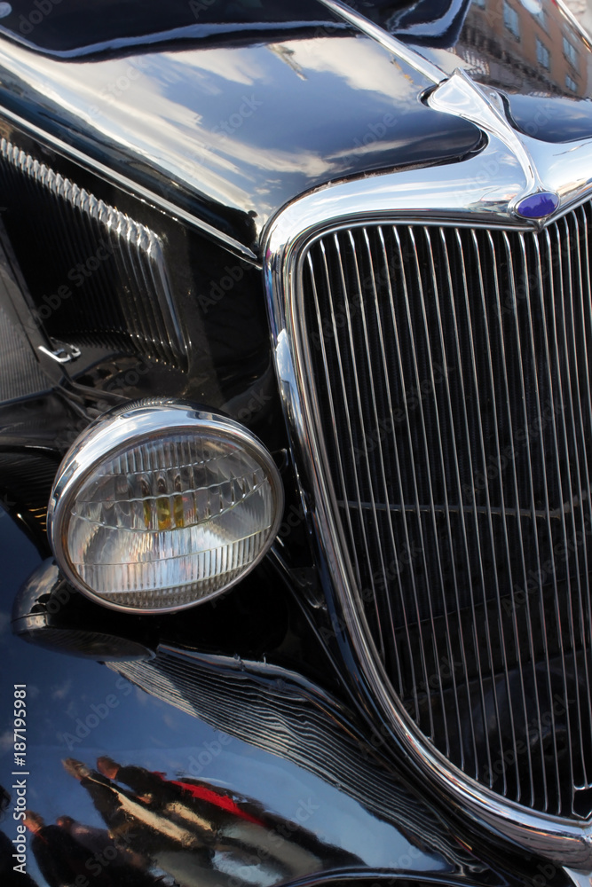 Vintage Black Car Details