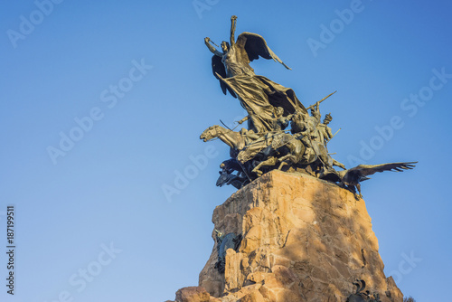 Cerro de la Gloria monument in Mendoza, Argentina. photo