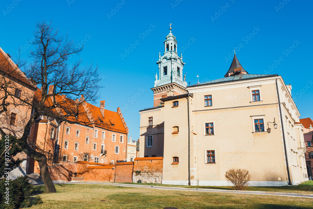 view of Royal Wawel Castle at sunny day