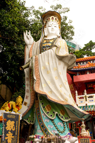 Obraz na plátne Close up Kwun Yam (Guan Yin) Shrine in Tin Hau temple beside Repulse Bay in Hong