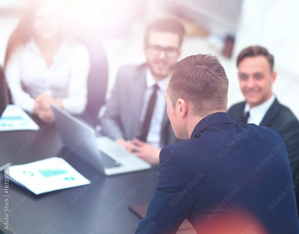 Businesspeople at business meeting, seminar or conference Businesspeople at business meeting, seminar or conference