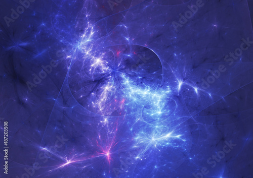 Blue plasma and energy electrical lightning background