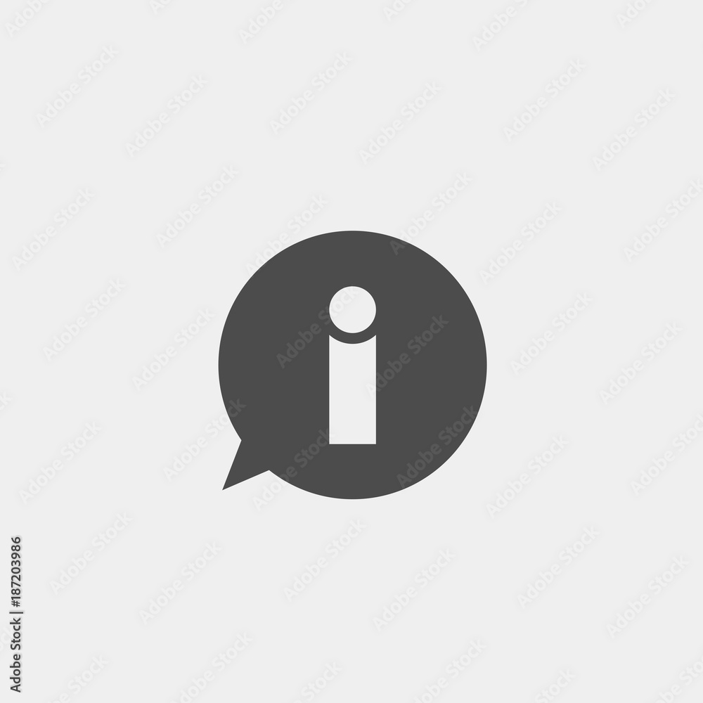Infocentre flat vector icon Infocentre flat vector icon