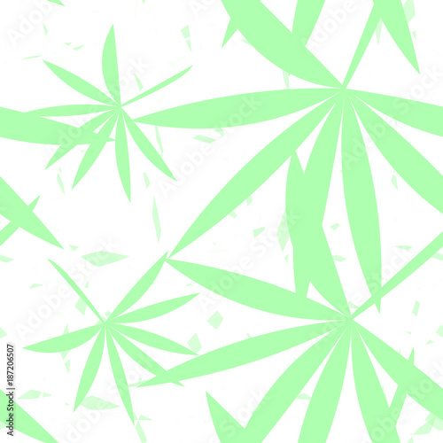 Colourful seamless leaf pattern