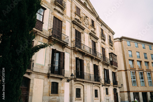 BARCELONA, SPAIN - JUNE 30. The main street Via Laietana is the name of a major thoroughfare in Barcelona on June 30, 2015. Lots of shops and main attractions are around the street © alexxx068