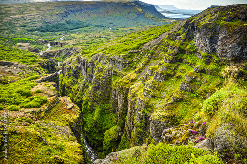 Beautiful scenic landscape of Icelandic nature.