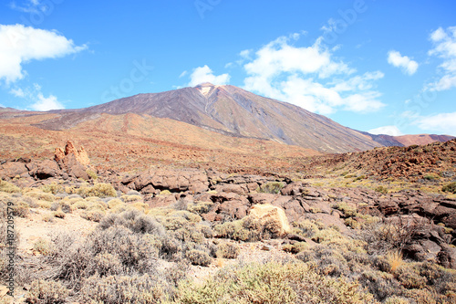 El Teide Volcano National Park on Tenerife Island, Canary Islands, Spain, Unesco World Heritage