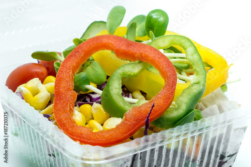 Salad fresh vegetables and ...
