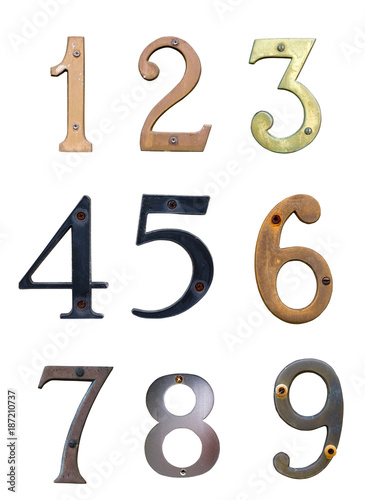 Old house number signs