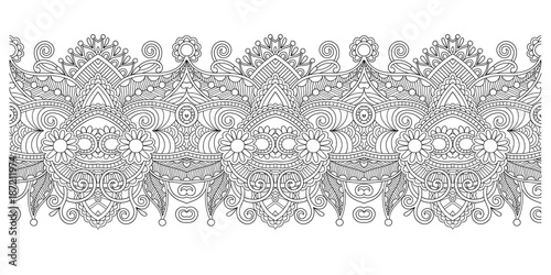 decorative stripe pattern, paisley floral design