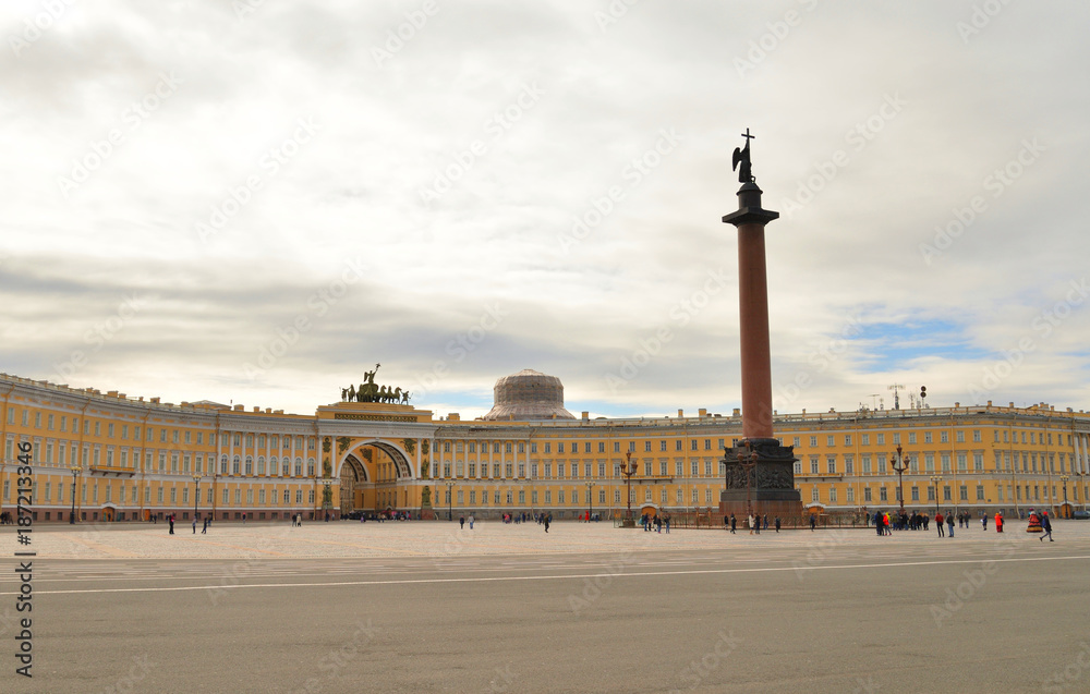 Palace Square in St.Petersburg.