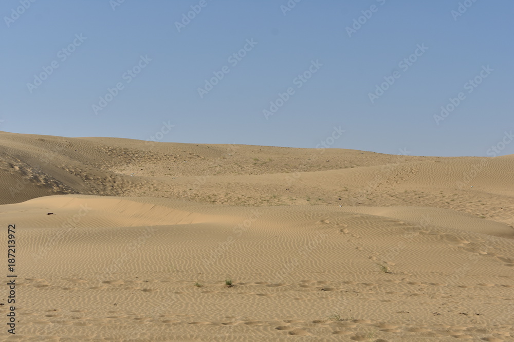 sam sand dunes in thar desert jaisalmer rajasthan india