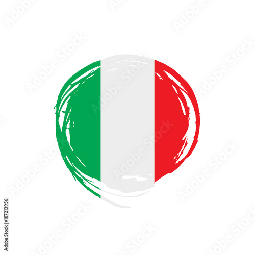 Italy flag, vector illustration