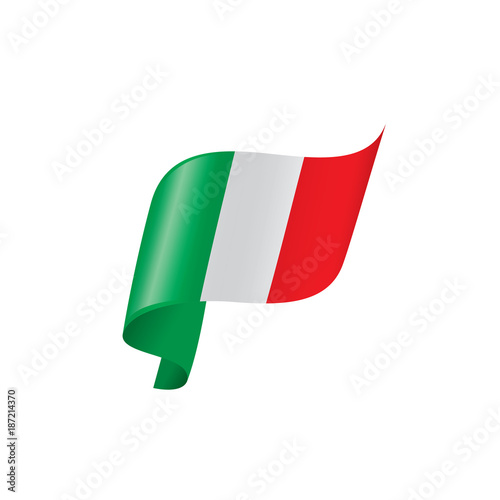 Italy flag, vector illustration